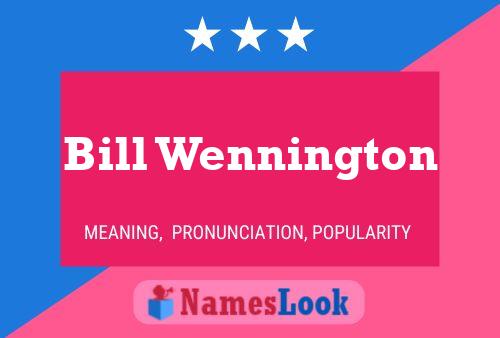 Pôster do nome Bill Wennington