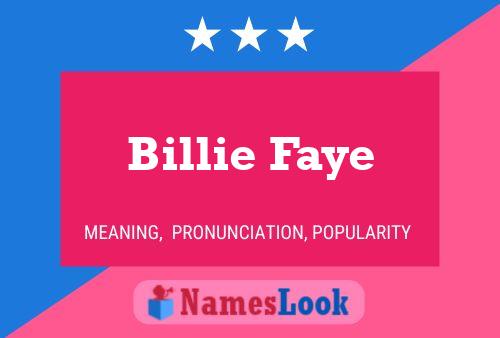 Pôster do nome Billie Faye