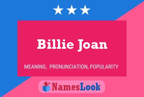 Pôster do nome Billie Joan