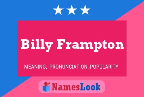 Pôster do nome Billy Frampton