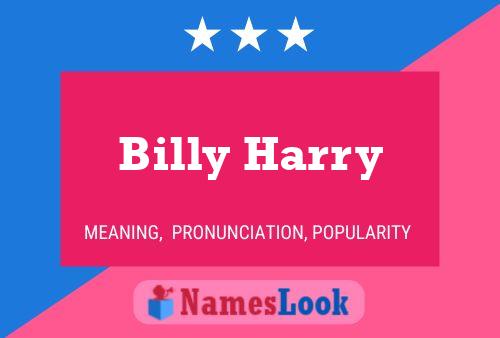 Pôster do nome Billy Harry