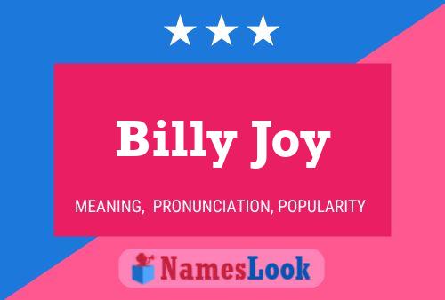 Pôster do nome Billy Joy