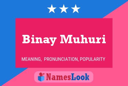 Pôster do nome Binay Muhuri