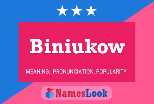 Pôster do nome Biniukow