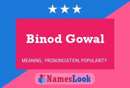 Pôster do nome Binod Gowal