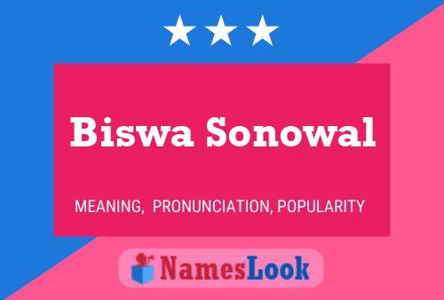 Pôster do nome Biswa Sonowal