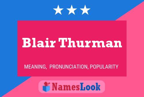 Pôster do nome Blair Thurman