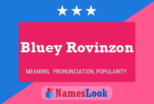 Pôster do nome Bluey Rovinzon