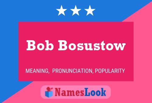 Pôster do nome Bob Bosustow