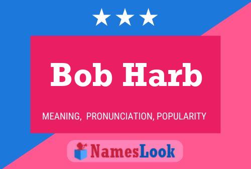 Pôster do nome Bob Harb