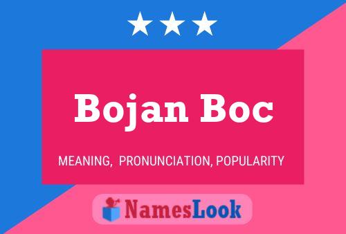 Pôster do nome Bojan Boc