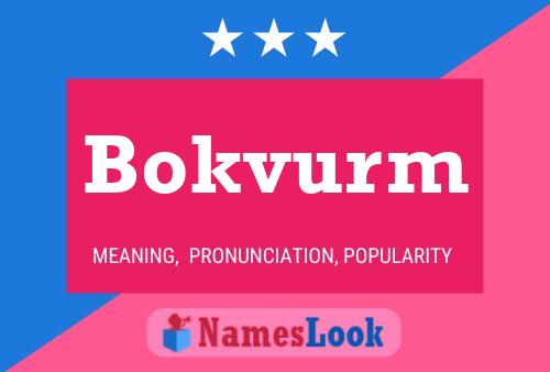 Pôster do nome Bokvurm