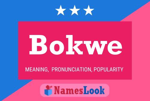 Pôster do nome Bokwe