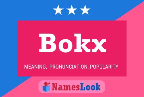 Pôster do nome Bokx