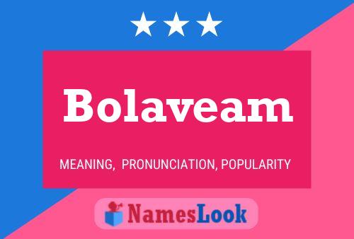 Pôster do nome Bolaveam