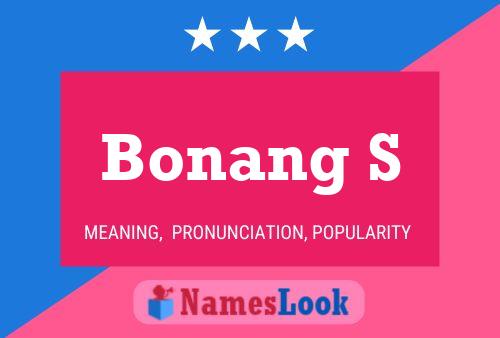 Pôster do nome Bonang S