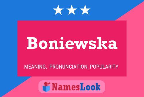 Pôster do nome Boniewska