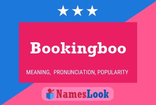 Pôster do nome Bookingboo