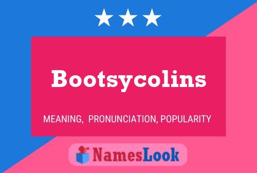 Pôster do nome Bootsycolins