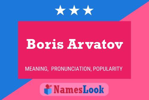 Pôster do nome Boris Arvatov