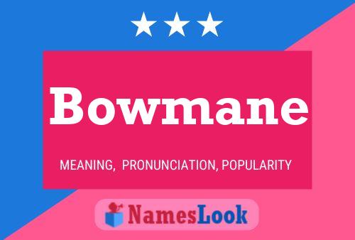 Pôster do nome Bowmane