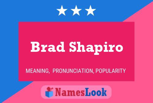 Pôster do nome Brad Shapiro