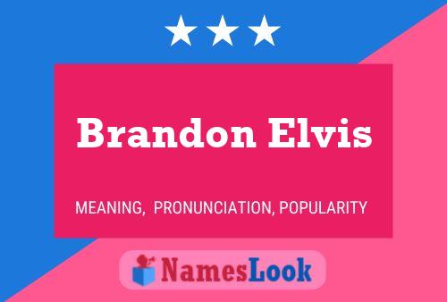 Pôster do nome Brandon Elvis