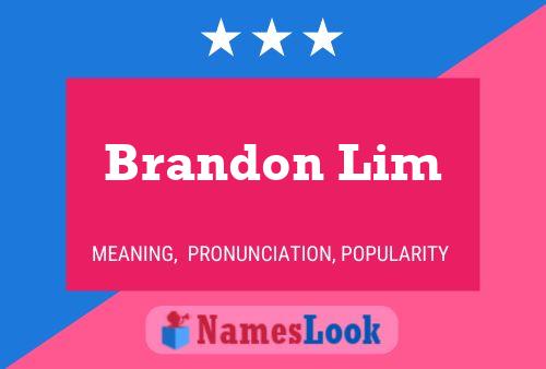 Pôster do nome Brandon Lim