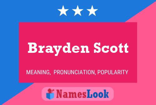 Pôster do nome Brayden Scott