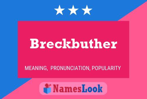 Pôster do nome Breckbuther