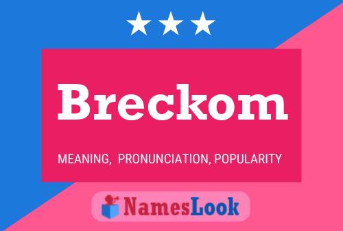 Pôster do nome Breckom