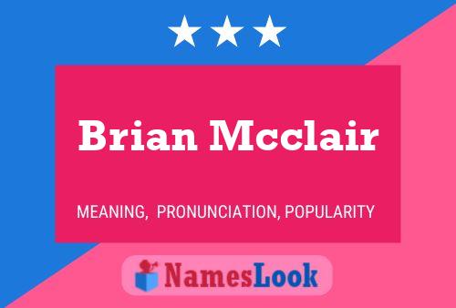 Pôster do nome Brian Mcclair