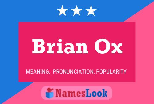 Pôster do nome Brian Ox