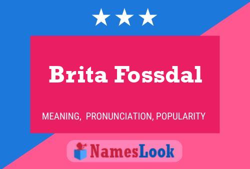 Pôster do nome Brita Fossdal