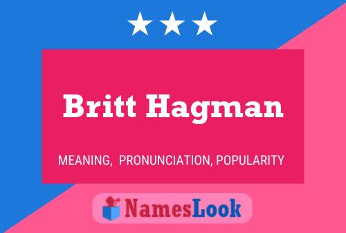 Pôster do nome Britt Hagman