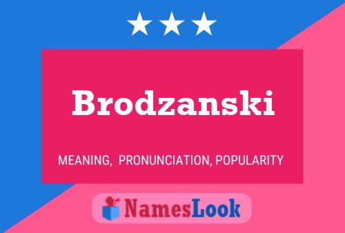 Pôster do nome Brodzanski