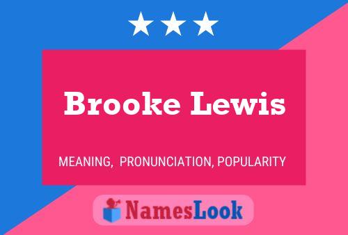 Pôster do nome Brooke Lewis