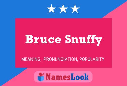 Pôster do nome Bruce Snuffy