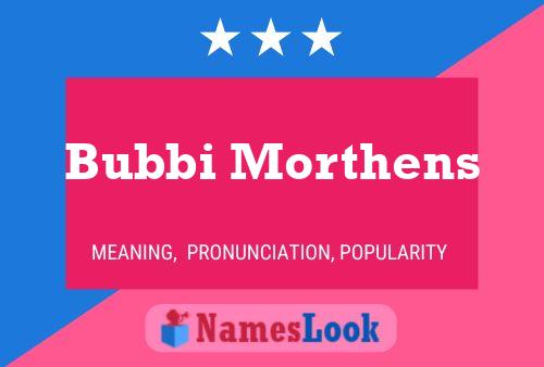 Pôster do nome Bubbi Morthens