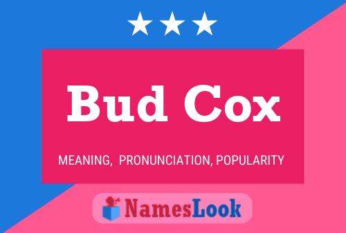 Pôster do nome Bud Cox