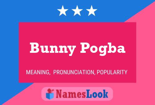 Pôster do nome Bunny Pogba