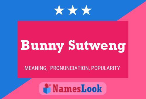 Pôster do nome Bunny Sutweng