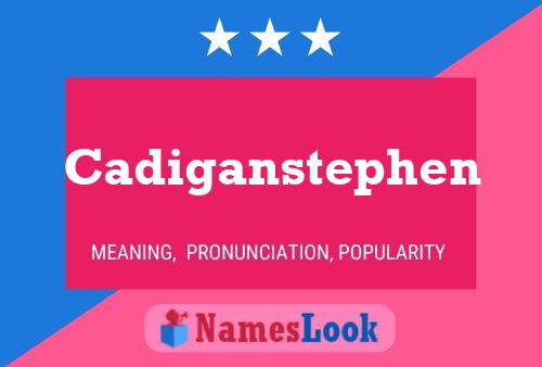 Pôster do nome Cadiganstephen