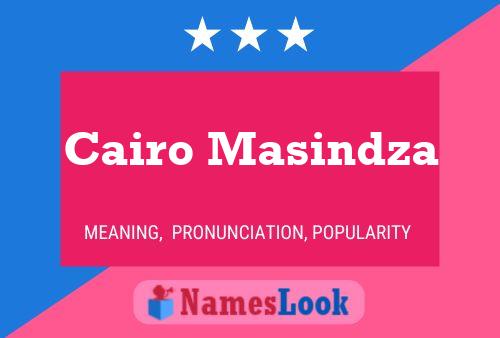 Pôster do nome Cairo Masindza