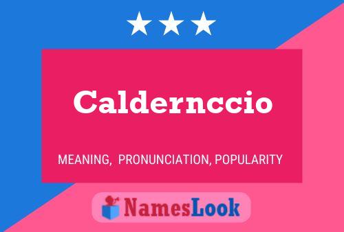 Pôster do nome Caldernccio