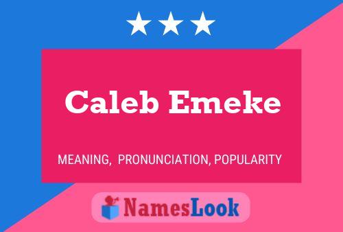 Pôster do nome Caleb Emeke