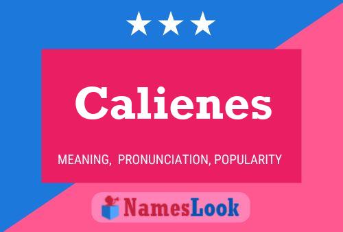 Pôster do nome Calienes