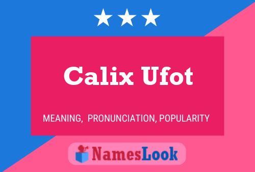 Pôster do nome Calix Ufot