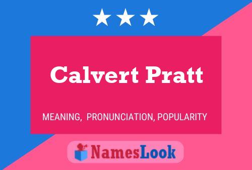 Pôster do nome Calvert Pratt