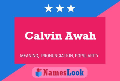 Pôster do nome Calvin Awah